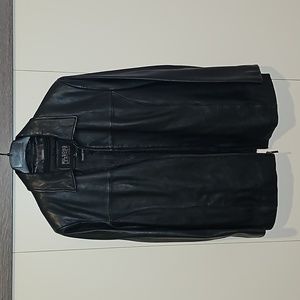 Wilson Leather Pelle Studio Thinsulate Ultra Leather Coat w/ Removable Liner- L